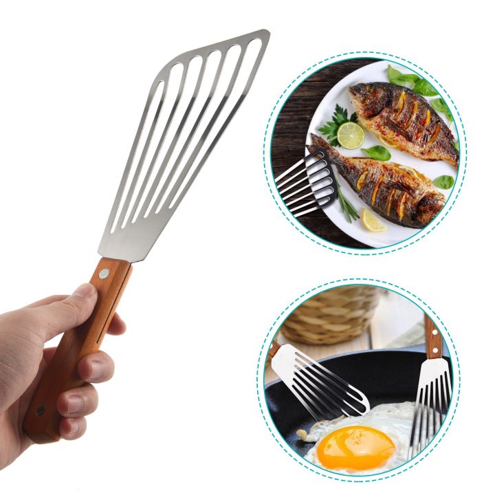 Stainless%20Steel%20Fish%20Spatula%20Turner,%20Wood%20Handle%20Fish%20Spatula,%20Slotted%20Turner,%20Kitchen%20Metal%20Spatula%20for%20Flipping%20Frying%20-%20Image%202