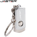JASTER Metal USB Flash Drive Rotation Pen Drive 4GB 8GB 16GB 32GB 64GB Real Capacity Pendrive USB Memory Stick with Key Chain. 