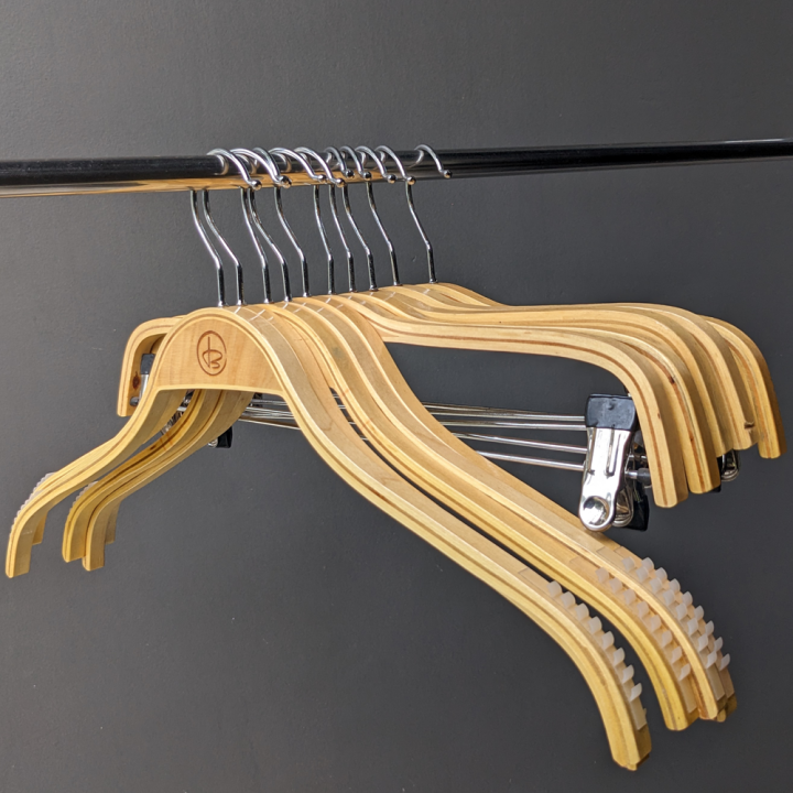 Refurbished Elegant Wooden Hangers High Quality and Versatile Daraz.lk