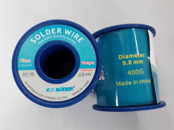 Suoer Solder Wire 0.8 mm 60/40 Flux 1.82.2 400g Daraz.lk