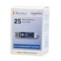 Medismart Sapphire Blood Glucose Test Strips - 25 Strips Pack. 