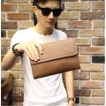 【BestGO】Crazy Horse Skin Korean Men's Handbag Soft Leather Clutch bag. 