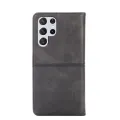 （New arrive) For Samsung Galaxy S22 Ultra Cow Texture Magnetic Horizontal Flip Leather Phone Case. 