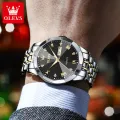 【Miga Plaza】 watches for men sale 2024 new waterproof luxury stainless steel double calendar luminous business quartz mens watch. 