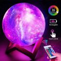 Night Moon Lamp LED 3D Print Moon Lamp Night Light Rechargeable Touch 8 Colors Light Children Kids Bedroom Night lamp for Baby Decor Home room night lamp-3D moon lamp- night lamp- 3D lamp. 