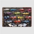 Charger Challenger Mopar Automotive Evolutions History Poster Metal Plaque Cinema Living Room Plaques Cinema Tin Sign Poster. 