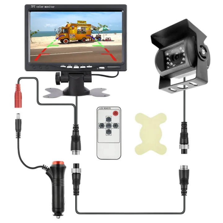 OYPFXMI Car AHD Rear View Camera with Monitor for Truck Parking Trailer ...