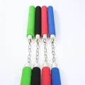 Nunchaku Rubber Grip Nunchucks with Stainless Steel Chain for Training Euipment Fitness. 