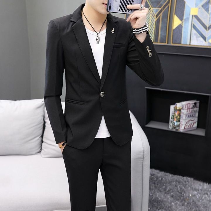 Suit%20Suit%20Men's%20Korean-Style%20Solid%20Color%20Handsome%20Two-Piece%20Suit%20Student%20Casual%20All-Match%20Suit%20Jacket%20Business%20Clothing%20Dress%20-%20Image%207