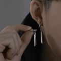 Mens Jewellery Personality Long Pendant Earring Men's and Women Earrings Square Stick Earrings Cool Statement Earring. 