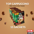 Top Instant Cappuccino 15 Coffee Sachets. 