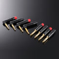 6.35mm 2/3-Core Audio Plug/jack Rca Adapter Trs Dual Channel Balanced Speaker Black/red Tail Sleeve Straight/curved Plugs. 