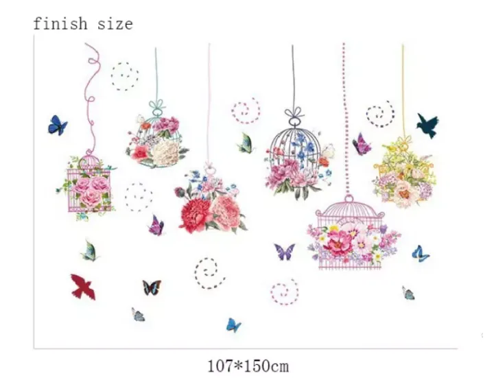 Pastoral%20Style%20Butterfly%20Flower%20Bird%20Cage%20Wall%20Sticker%20Living%20Room%20Bedroom%20Decorations%20Wallpaper%20Mural%20Removable%20Stickers%20-%20Image%205