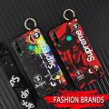 Wristband Back Cover Phone Case For Huawei P40 Lite E/Y7P/Honor 9C Wrist Strap ring Phone Holder Cool Fashion Design. 