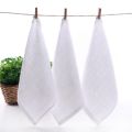 1/4 Pcs 100% Cotton White Square Towel Rag Small Towel Hotel Catering Dish Towel. 