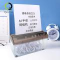 Quorrae Handheld Paper Shredder Portable Manual Paper Shredder 3mm Strip Cut for Home Office Stationery Transparent Window Easy to Use Compact Design A4 Size Documents Paper Cutting Tool. 