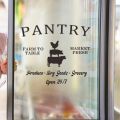 【IKE】 Modern Ins Style English Pantry Food Storage Room PVC Door zer Decor Paste Wall Beautification Decoration Stickers. 