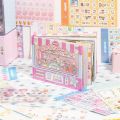 72Pcs Korean Style Cute Cartoon Patterns Sticker Book DIY Craft Handmade Scrapbook Stickers Sweet Various Styles Notebook Journal Decor Collage. 