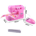 Mini Electric Sewing Machine Pretend Play Toy for Kids Children Girls. 