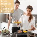 Pancake Pan Nonstick Egg Frying Pan,2 Hole Frying Pot Pan Thickened Non-Stick Omelet Pot Square Egg Pancake Steak Pan Cooking Egg Ham Pans Breakfast Maker Kitchen Omelet Pan. 