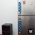 2pcs Refrigerator Handle cover Blue polka dot Beautiful Fridge Handle cover kitchen Decor. 