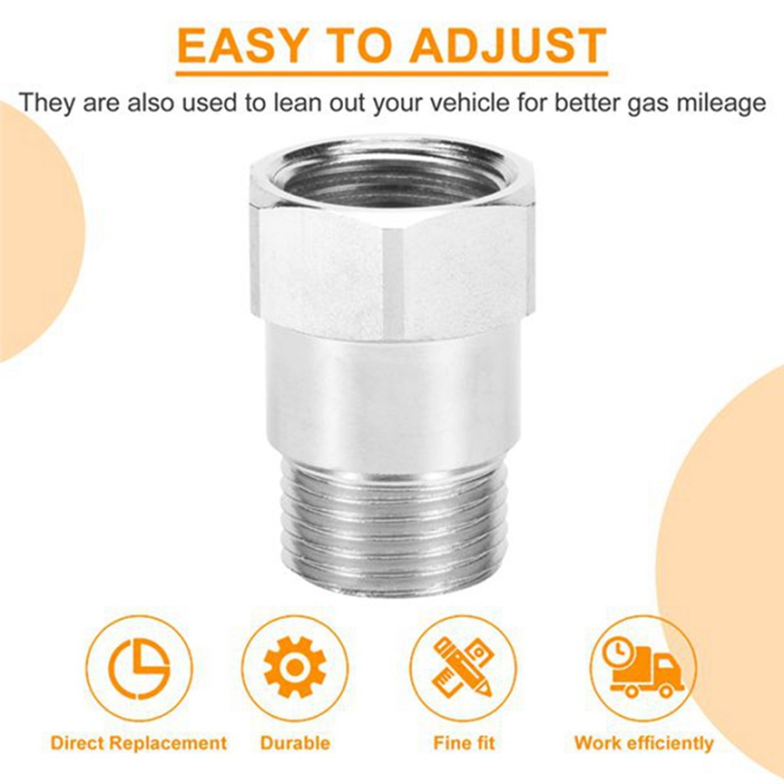 2%20Piece%20Oxygen%20Sensor%20Test%20Pipe%20Extension%20Extender%20Adapter%20Spacer%20M18%20X%201.5%20(1)%20Bung%20Silver%20-%20Image%208