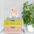 Plastic Folding Storage Container Basket Crate Box Stack Large Foldable Organizer Box Sundries Storage. 
