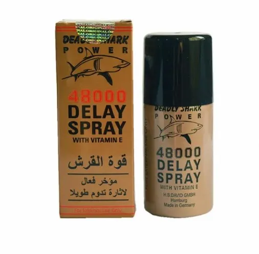 18+ Deadly Shark 48000 Strong Men's Delay, Long Time Sex Spray with Extra Vitamin E Strong and Advance Formula Made In Germany