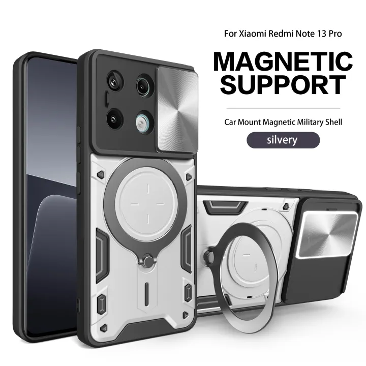 Lenuo%20For%20Xiaomi%20Redmi%20Note%2013%20Pro%204G%20Back%20Cover%20Shockproof%20Armor%20Case%20Car%20Magnetic%20Ring%20Stand%20Holder%20Push%20Pull%20Camera%20Lens%20Protection%20Hard%20Phone%20Case%20-%20Image%205