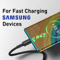 Samsung Cable Type C PD Cable USB C To USB C 25w Super Fast Charging 5A Type C To Type C USB 3.0 25W. 