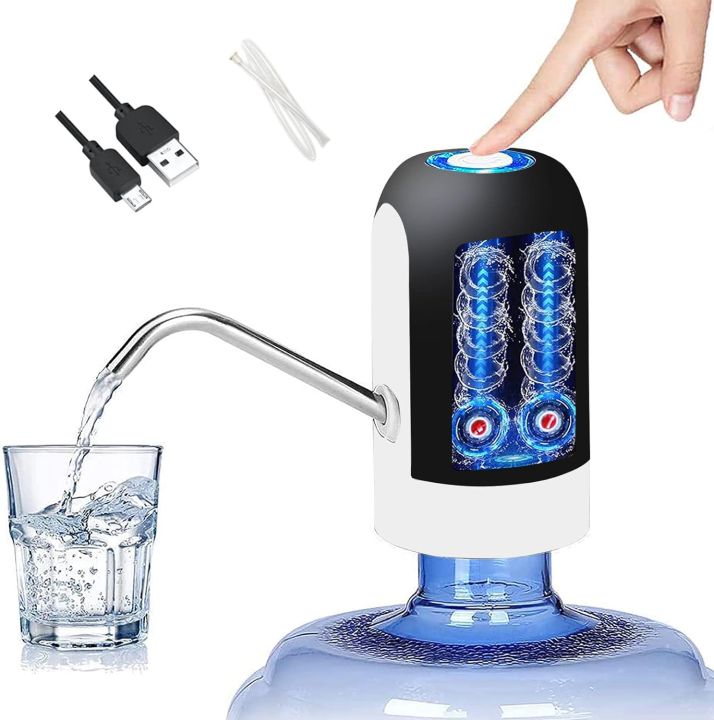 Water Bottle Pump, Automatic Water Dispenser, USB Charging Drinking Portable Electric Switch for Universal 3-5 Gallon Bottle For Outdoor Home Office