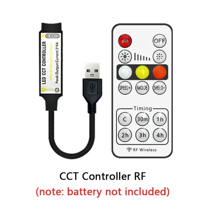 16%20key%20Dual%20Color%20LED%20Dimmer%20for%20CCT%205050%20Strip%20RF%20wireless%20remote%20control%20USB/DC%203-pin%20connector%205v/12v/24v%20controller%20-%20Image%204
