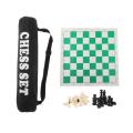 Folding Travel Portable Chess Set Roll-up Board Games 15"x3" for Kids Home. 