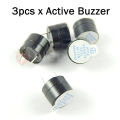 3pcs Active Buzzer 5V DC for Arduino. 