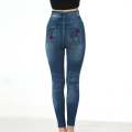 Dyegold Jean Leggings for Women Denim Print Fake Jeans Look Like Leggings Sexy Stretchy High Waist Slim Skinny Jeggings Capri. 
