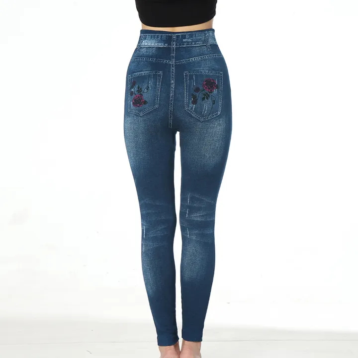 Dyegold%20Jean%20Leggings%20for%20Women%20Denim%20Print%20Fake%20Jeans%20Look%20Like%20Leggings%20Sexy%20Stretchy%20High%20Waist%20Slim%20Skinny%20Jeggings%20Capri%20-%20Image%204