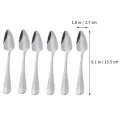 6 Pcs Toothed Ice Cream Scoop Mini Spoons Desserts Stainlesss Steel Grapefruit Serving Baby. 
