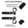 M8 Motorcycle Foot Pegs 90 Degree Foldable Footpegs CNC Anti-Skid Footrest Universal for. 