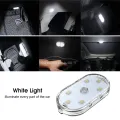 Geepact Car White LED Lamp Car Roof Reading Lamp Touch Night Light Mini USB Charging Light Car Lighting Car Interior Lights Ceiling Reading Car Styling. 