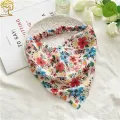 Ruoshui Triangle Hair Scarf For Woman Summer Printed Floral Bandanans Woman Hair Accessories Headband Elastic Hiarband Headwrap. 