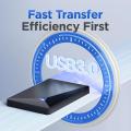 Eaget Portable External Hard Drive 5Gbps SATA HDD 1TB 4TB 5TB LED Hard Disk USB3.0 External HD Compatible for SamSung PC Mac. 