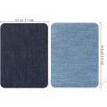 30 Pieces Iron on Fabric Patches Denim Jean Repair Patches Clothing Repair Patch Kit for Jacket Jean Clothes,5 Colour. 