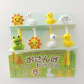 8pcs Animal Fruit Fork Food Grade Plastic Mini Cartoon Kids Cake Fruit Toothpick Bento Lunch Bento Accessories Party Decoration. 