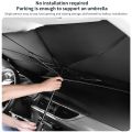 Car Sunshade Umbrella Foldable Auto Front Window Sunshade Cover Vehicle Interior Sun Shade Visor Sturdy Automotive Protection - Car Accessories. 