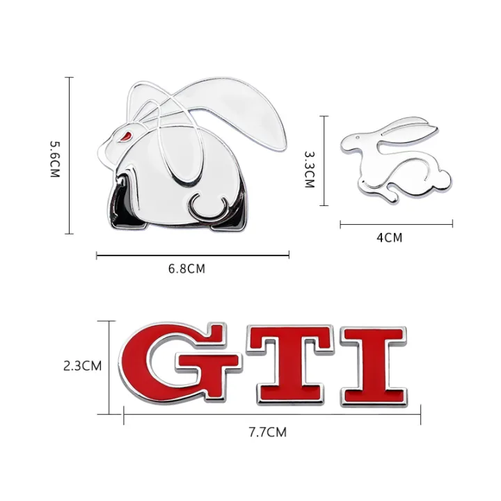 1Pcs%20Car%20Metal%20Badge%20Sticker%20Rabbit%20GTI%20Logo%20Decal%20Decoration%20For%20VW%20GTI%20Passat%20b6%20Golf%20Mk4%20Mk7%20Tiguan%20Jetta%20T-ROC%20Sharan%20Touran%20-%20Image%202