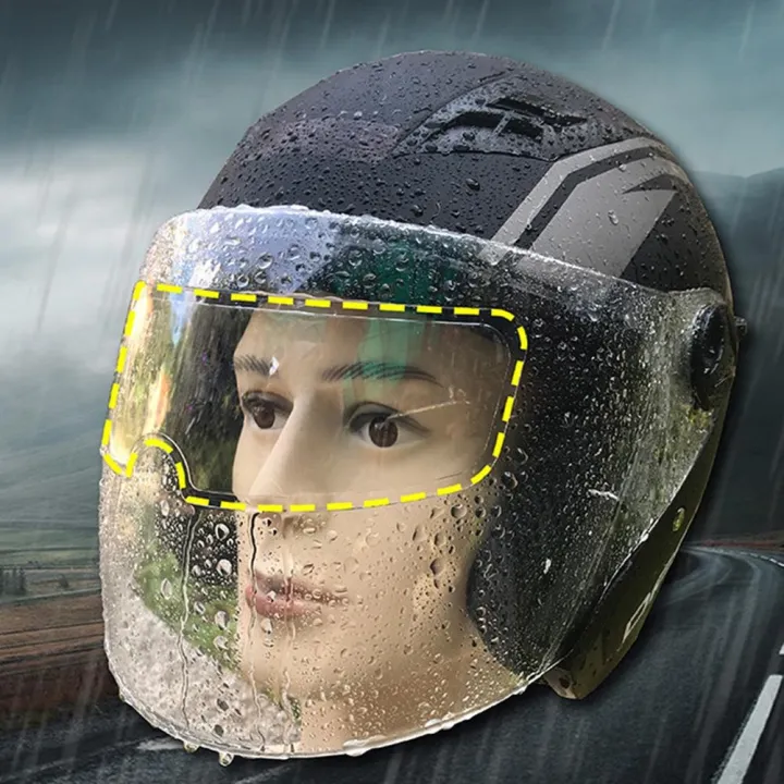 Nano Clear Rainproof Anti fog Film For Motorcycle Universal full face Helmet accessories Patch mica Lens Fog Resistant Films