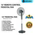 Airsonic Stand fan Remote TS-303R (Black ). 