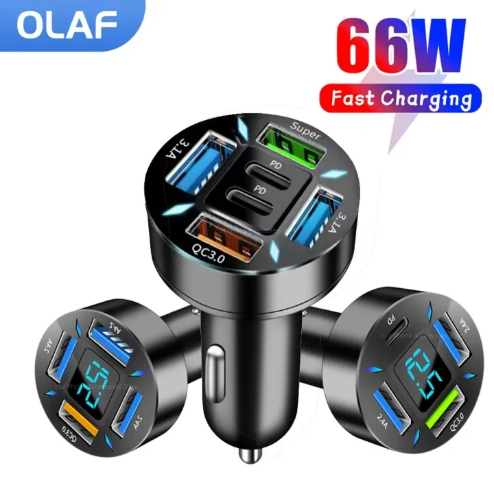 66W%204/6Ports%20USB%20Car%20Charger%20Type%20C%20Fast%20Charging%20PD%20Car%20Chargers%20Adapter%20for%20Iphone%20Xiaomi%20Samsung%20USB%20Type%20C%20Car%20Phone%20Charger%20-%20Image%203