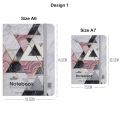 Mikirei Notebook Hardcover A6 A7 Autograph Diary Abstract Marble Shapes Star Design. 