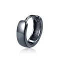 Hip-Hop Hipster Men's Single Glossy Silver Simple Black Ear-Caring Ear Rings round Ear Clip Men Wholesale. 